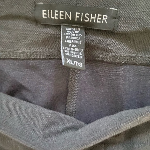 Eileen Fisher Charcoal gray Pull up Skinny Pants size XL, elastic waist, stretch - Picture 3 of 4